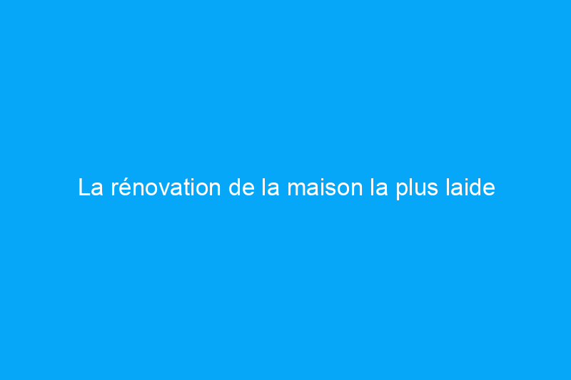 La rénovation de la maison la plus laide d'Amérique divise les fans plus que sa peinture d'origine