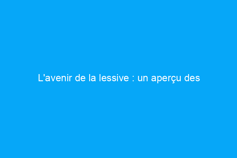 L'avenir de la lessive : un aperçu des bandes écologiques de Tru Earth