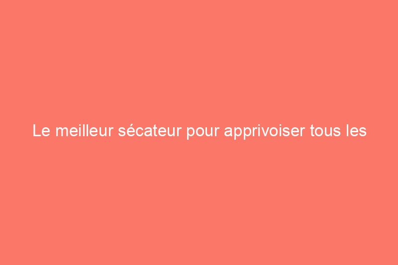 Le meilleur sécateur pour apprivoiser tous les types de verdure