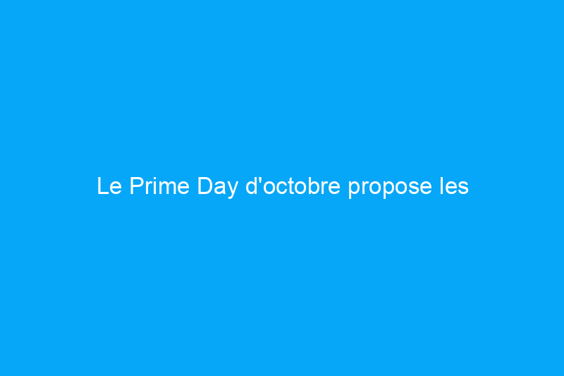 Le Prime Day d'octobre propose les meilleures offres sur les tondeuses et les outils d'extérieur – jusqu'à 65% de réduction