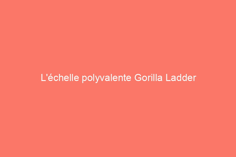 L'échelle polyvalente Gorilla Ladder pourrait bien être la seule échelle dont vous aurez besoin