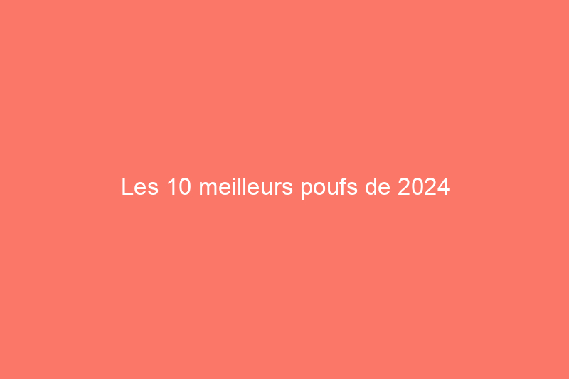 Les 10 meilleurs poufs de 2024