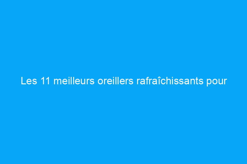 Les 11 meilleurs oreillers rafraîchissants pour lutter contre les nuits chaudes et moites