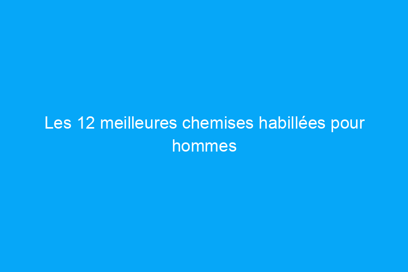 Les 12 meilleures chemises habillées pour hommes qui s'adaptent à toutes les occasions