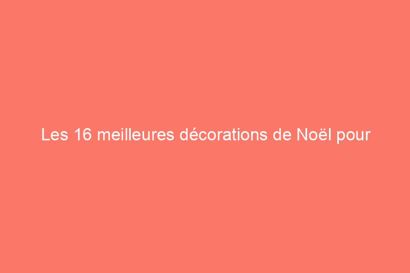 Les 16 meilleures décorations de Noël pour portes de garage