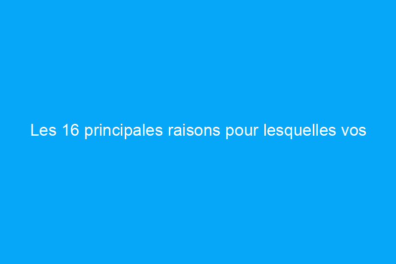 Les 16 principales raisons pour lesquelles vos voisins sont susceptibles de vous dénoncer