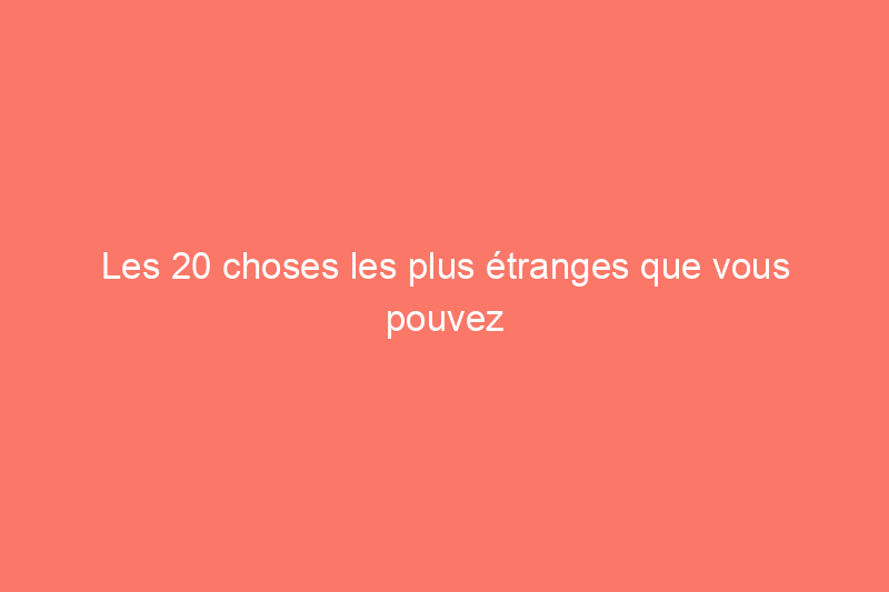 Les 20 choses les plus étranges que vous pouvez faire avec du ruban adhésif