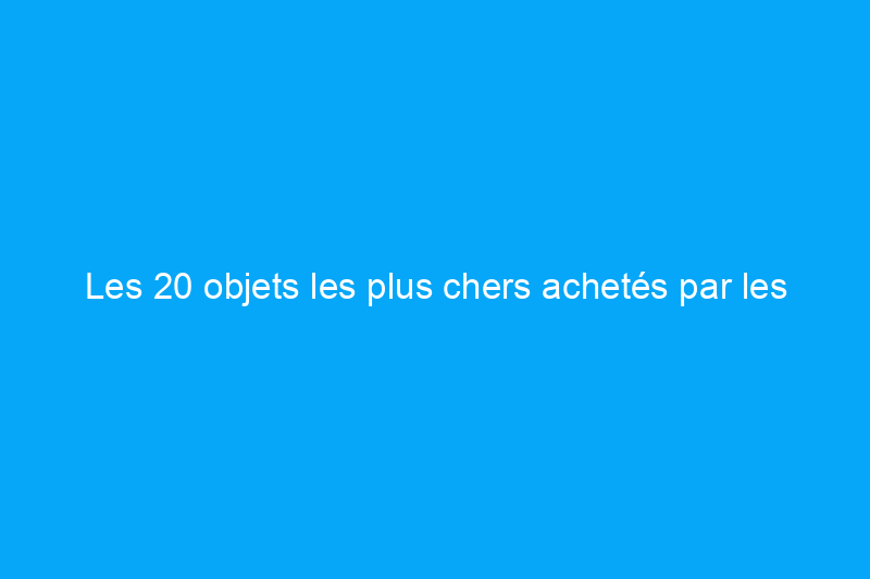 Les 20 objets les plus chers achetés par les lecteurs de Bob Vila en 2022