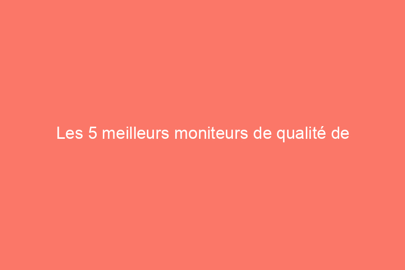 Les 5 meilleurs moniteurs de qualité de l'air intérieur pour vous aider à respirer facilement à la maison