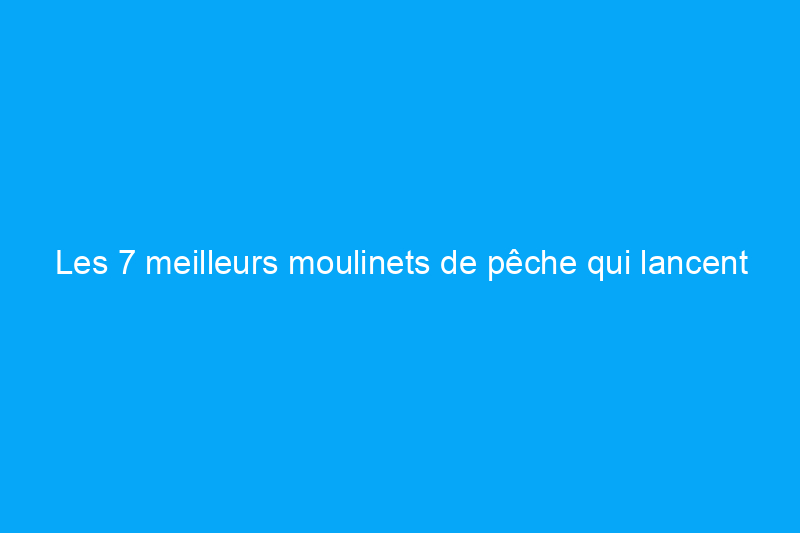 Les 7 meilleurs moulinets de pêche qui lancent et récupèrent avec une facilité fiable