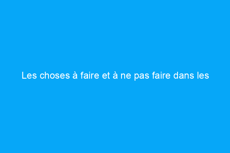 Les choses à faire et à ne pas faire dans les guerres d'enchères immobilières