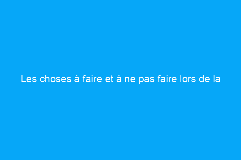 Les choses à faire et à ne pas faire lors de la construction d'un hangar