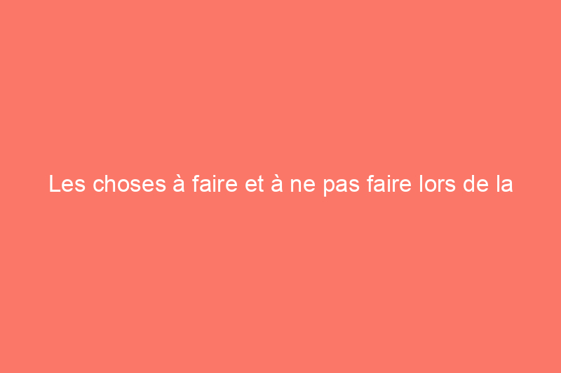 Les choses à faire et à ne pas faire lors de la friture d'une dinde