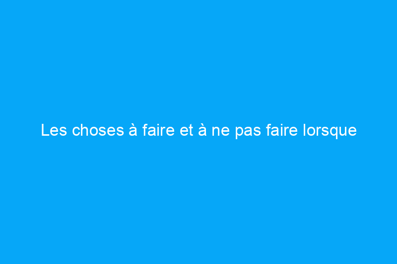 Les choses à faire et à ne pas faire lorsque vous peignez des meubles