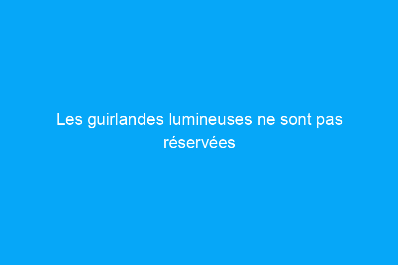 Les guirlandes lumineuses ne sont pas réservées qu'à Noël : 13 idées pour décorer avec elles toute l'année