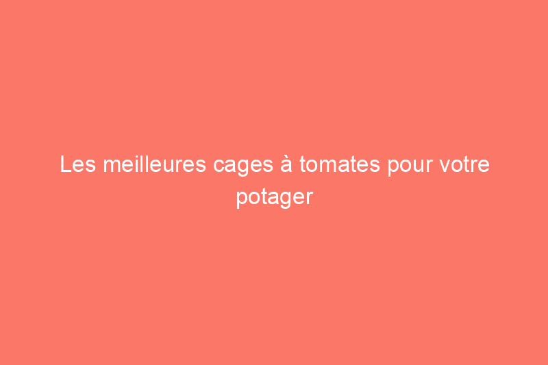 Les meilleures cages à tomates pour votre potager