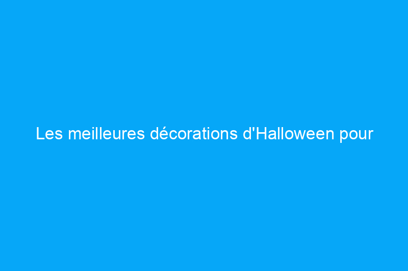 Les meilleures décorations d'Halloween pour célébrer la saison effrayante