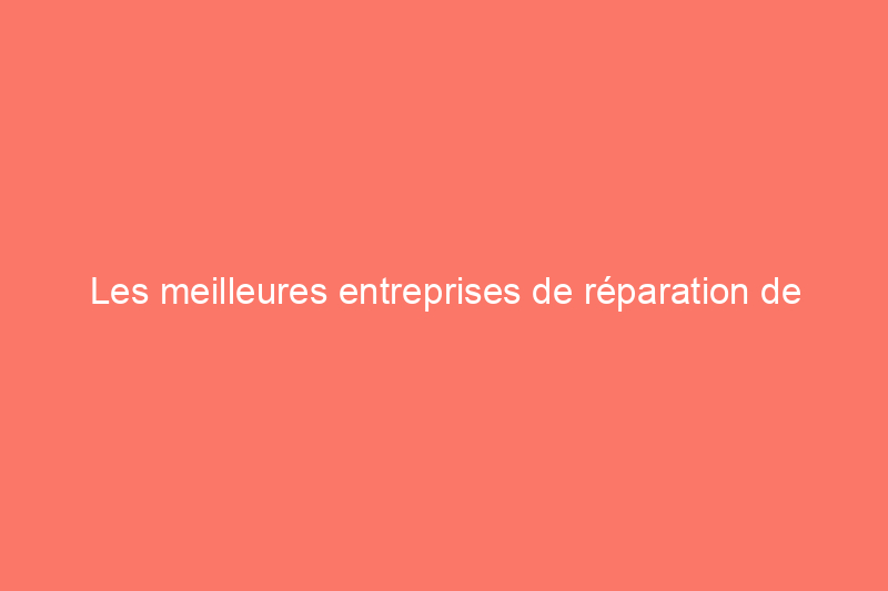 Les meilleures entreprises de réparation de fondations