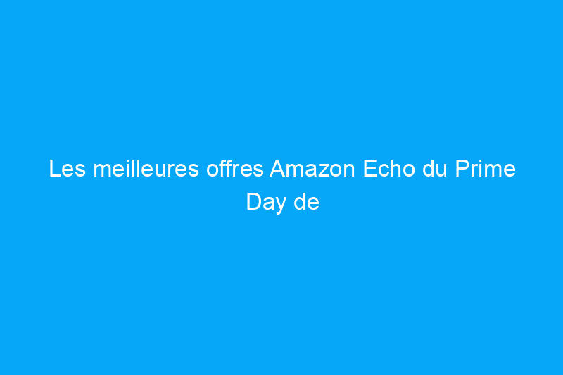 Les meilleures offres Amazon Echo du Prime Day de 2022