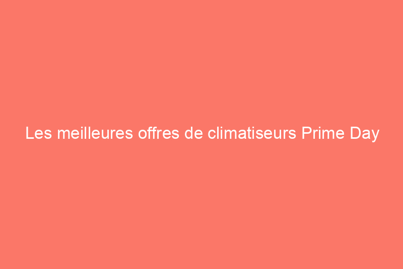 Les meilleures offres de climatiseurs Prime Day peuvent vous faire économiser jusqu'à 38%