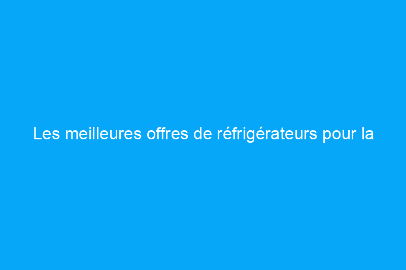 Les meilleures offres de réfrigérateurs pour la fête du Travail à acheter dès maintenant