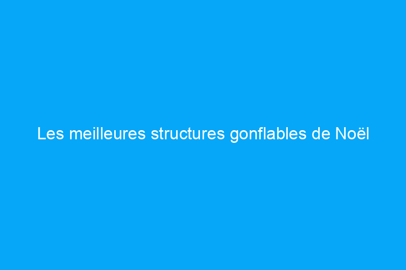 Les meilleures structures gonflables de Noël