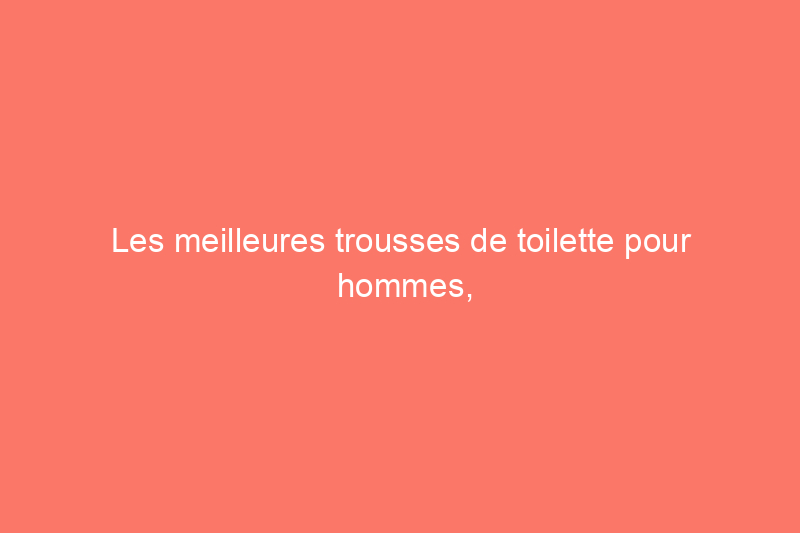 Les meilleures trousses de toilette pour hommes, robustes et élégantes