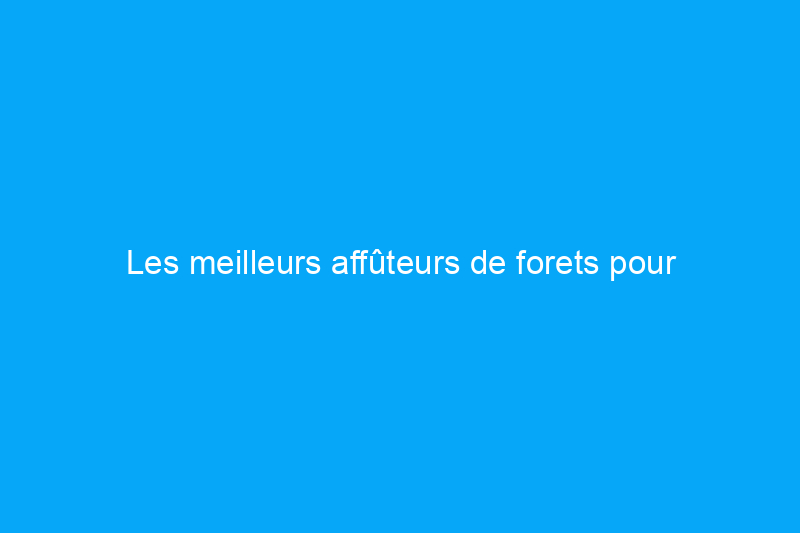 Les meilleurs affûteurs de forets pour l'entretien des outils