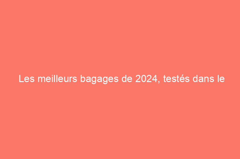 Les meilleurs bagages de 2024, testés dans le monde entier par nos rédacteurs et éditeurs