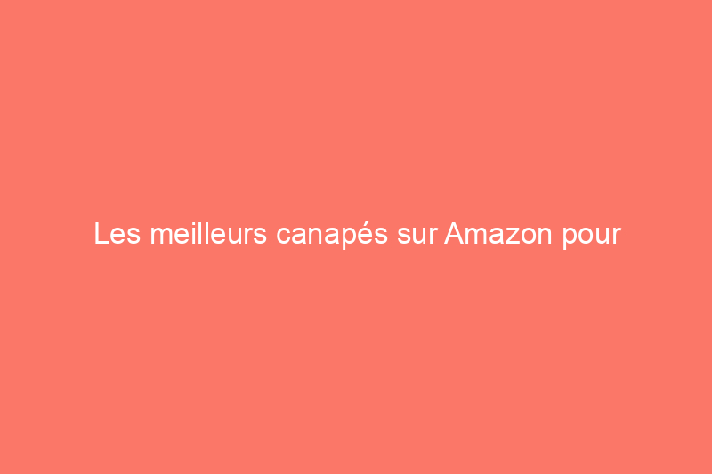 Les meilleurs canapés sur Amazon pour s'adapter parfaitement à l'esthétique de votre maison