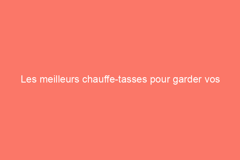 Les meilleurs chauffe-tasses pour garder vos boissons chaudes toute la journée, testés