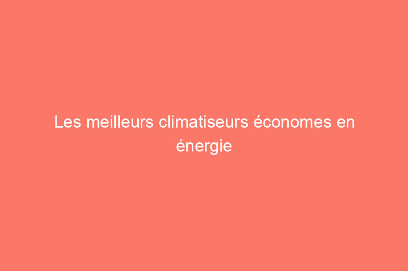 Les meilleurs climatiseurs économes en énergie de 2024