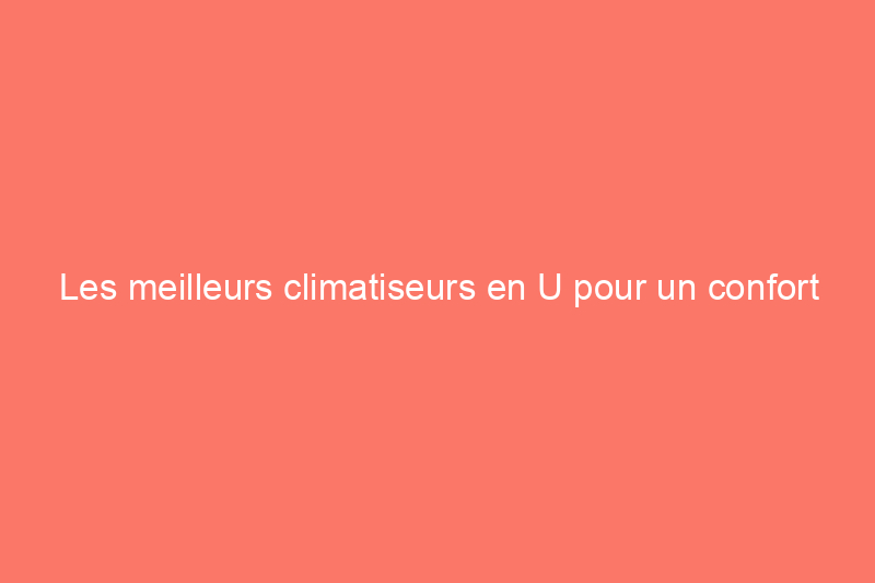 Les meilleurs climatiseurs en U pour un confort de refroidissement en 2024