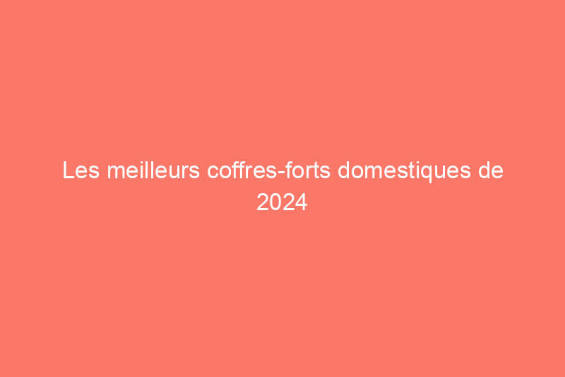 Les meilleurs coffres-forts domestiques de 2024 pour sécuriser les objets de valeur, testés 