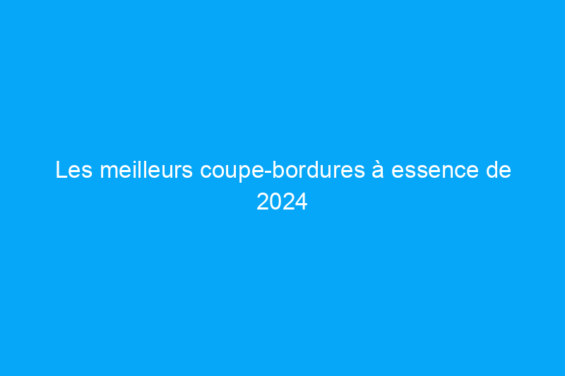 Les meilleurs coupe-bordures à essence de 2024 pour une cour impeccable, testés