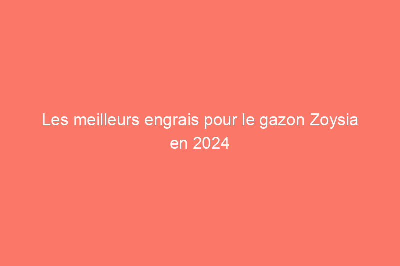 Les meilleurs engrais pour le gazon Zoysia en 2024