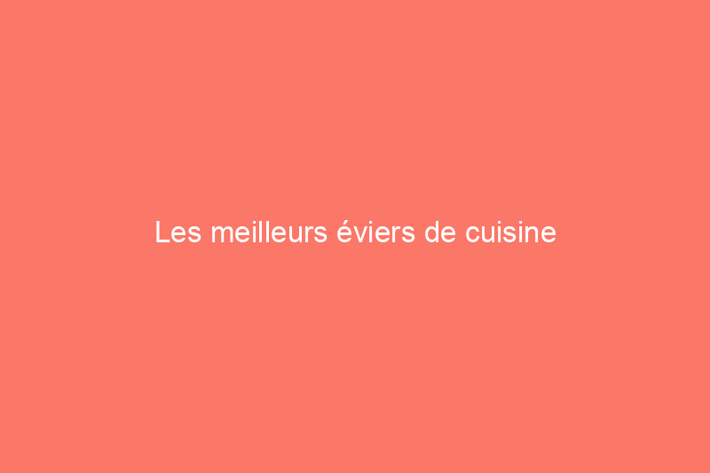 Les meilleurs éviers de cuisine