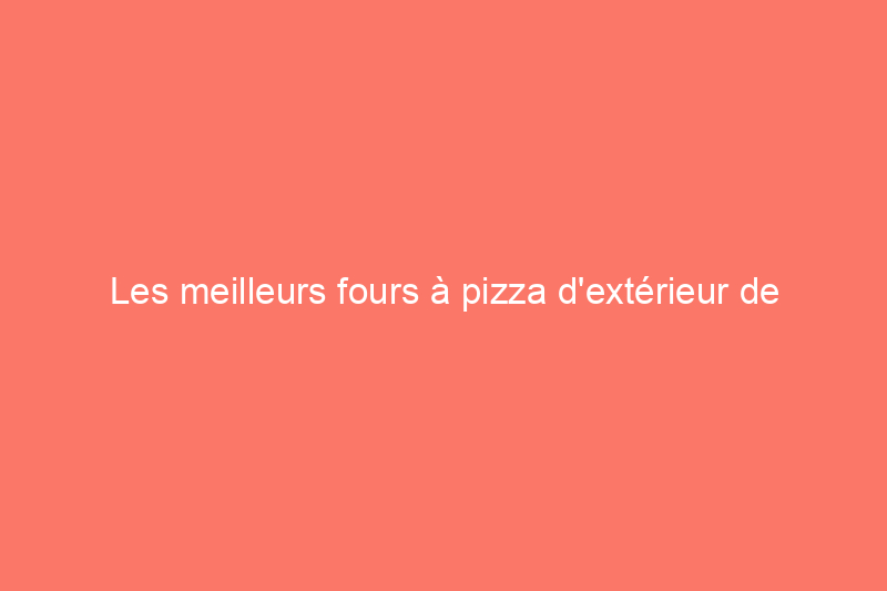 Les meilleurs fours à pizza d'extérieur de 2024 pour des tartes de qualité pizzeria à la maison, testés