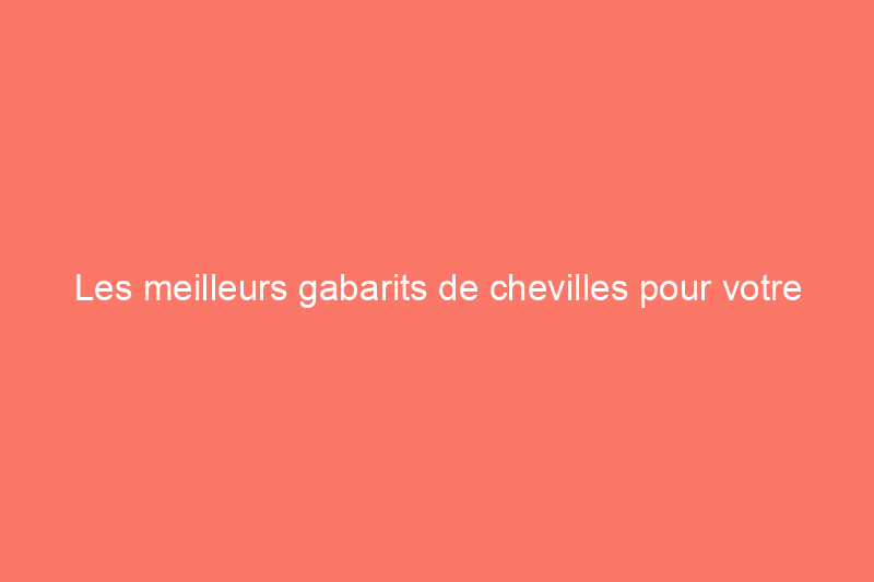 Les meilleurs gabarits de chevilles pour votre atelier, testés et évalués