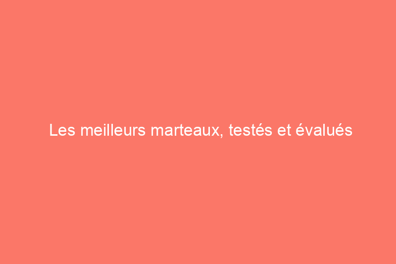 Les meilleurs marteaux, testés et évalués