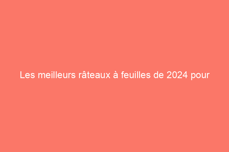 Les meilleurs râteaux à feuilles de 2024 pour garder votre jardin magnifique, testés