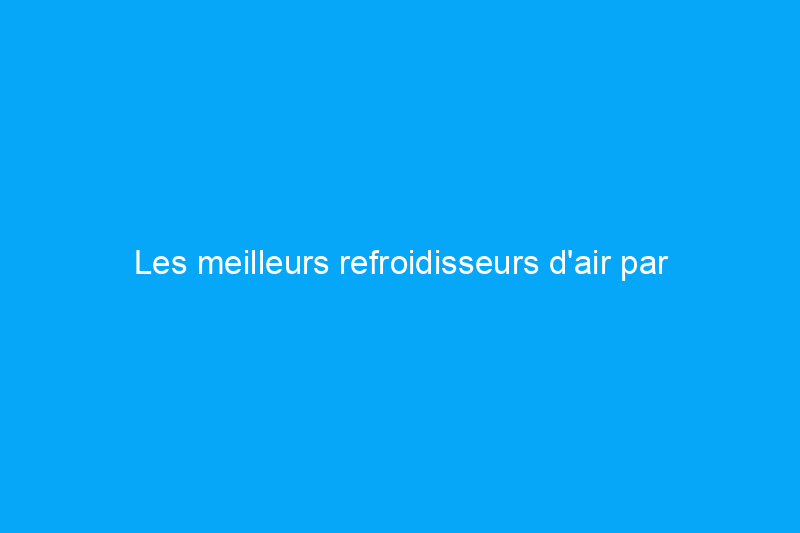 Les meilleurs refroidisseurs d'air par évaporation, testés