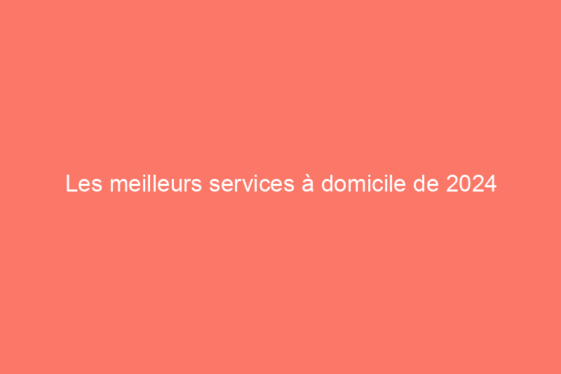 Les meilleurs services à domicile de 2024