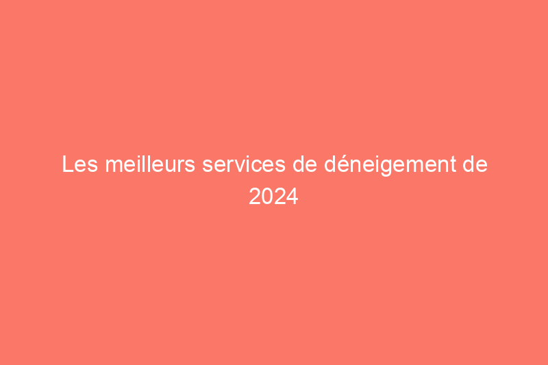 Les meilleurs services de déneigement de 2024