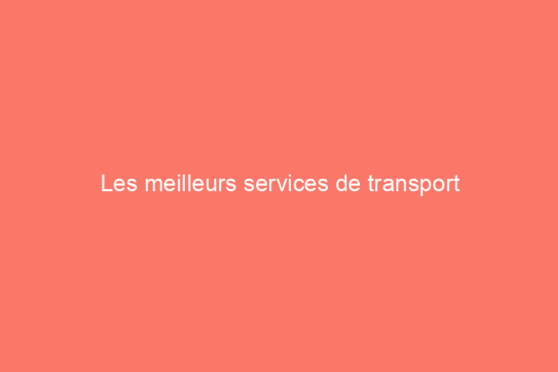 Les meilleurs services de transport d'animaux de compagnie