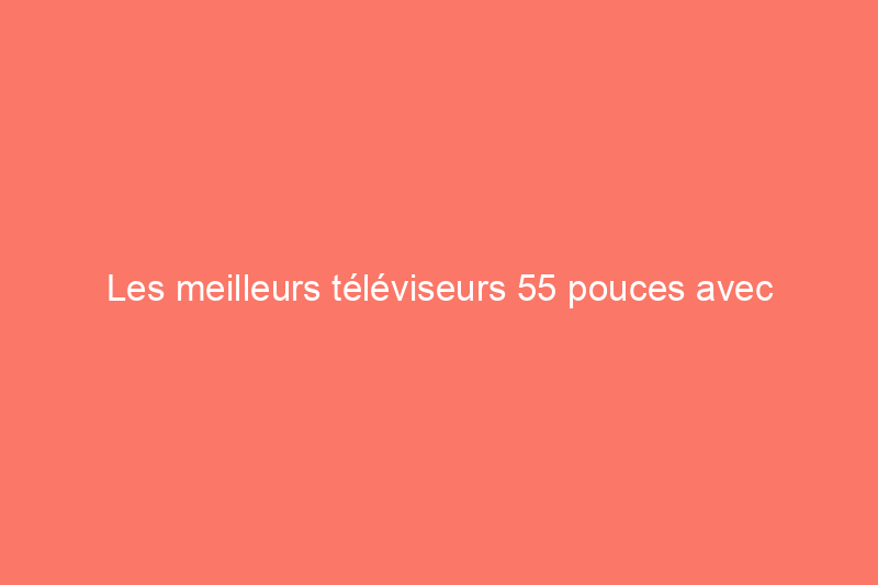 Les meilleurs téléviseurs 55 pouces avec écrans lumineux pour une visualisation de haute qualité