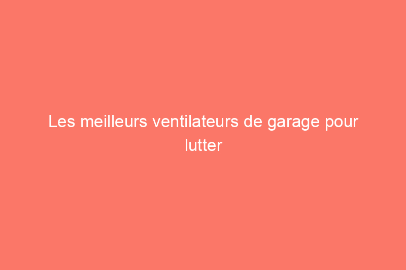 Les meilleurs ventilateurs de garage pour lutter contre la chaleur en 2024, testés