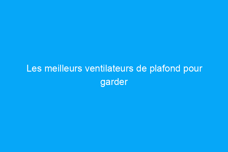 Les meilleurs ventilateurs de plafond pour garder votre maison aérée sans faire tourner la climatisation, testés