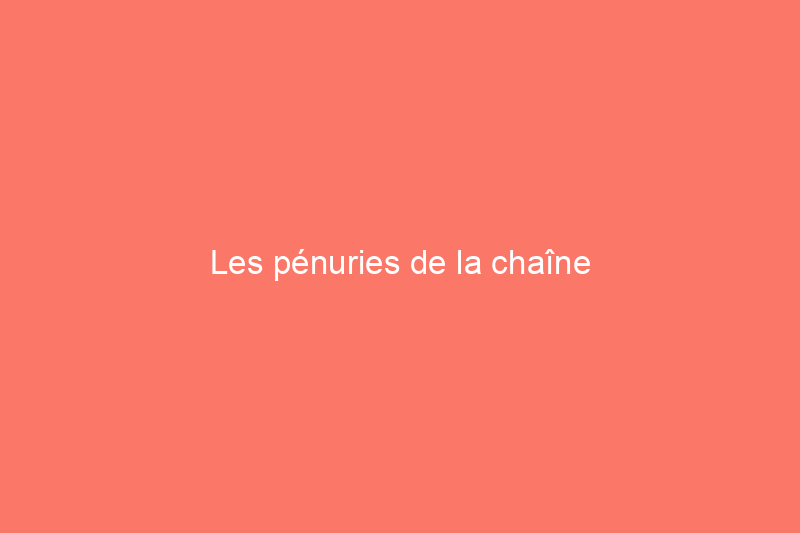 Les pénuries de la chaîne d'approvisionnement affectent l'approvisionnement en peinture aux États-Unis, notamment une couleur