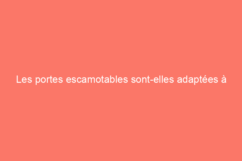 Les portes escamotables sont-elles adaptées à votre maison ?